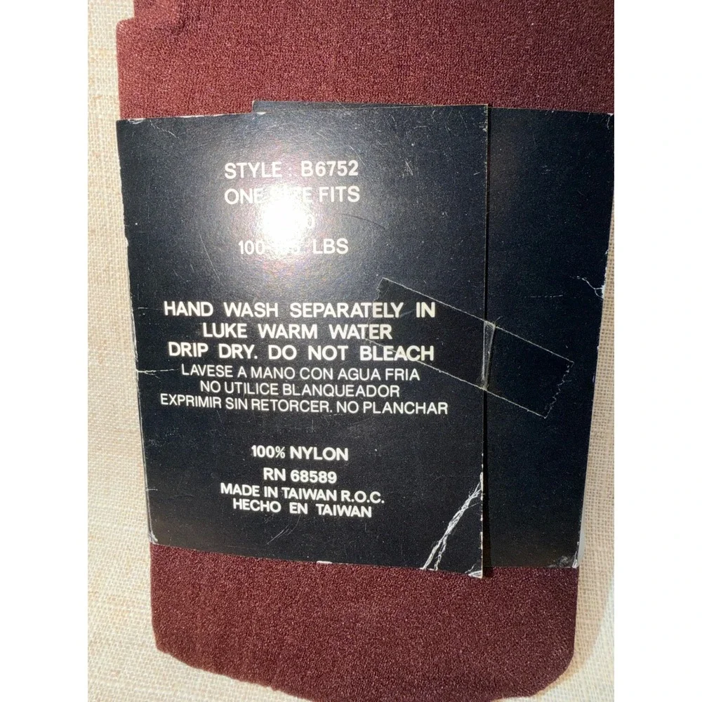 Angelina Burgundy Wine Fashion Over The Knee Stockings One Size B6752 Nylon